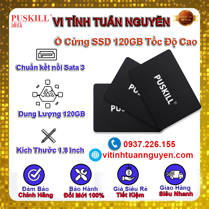 SSD 120G PUSKILL PUS - 640 Chính Hãng