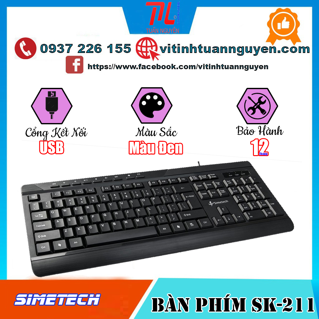 Bàn Phím Simetech SK 211 Multi