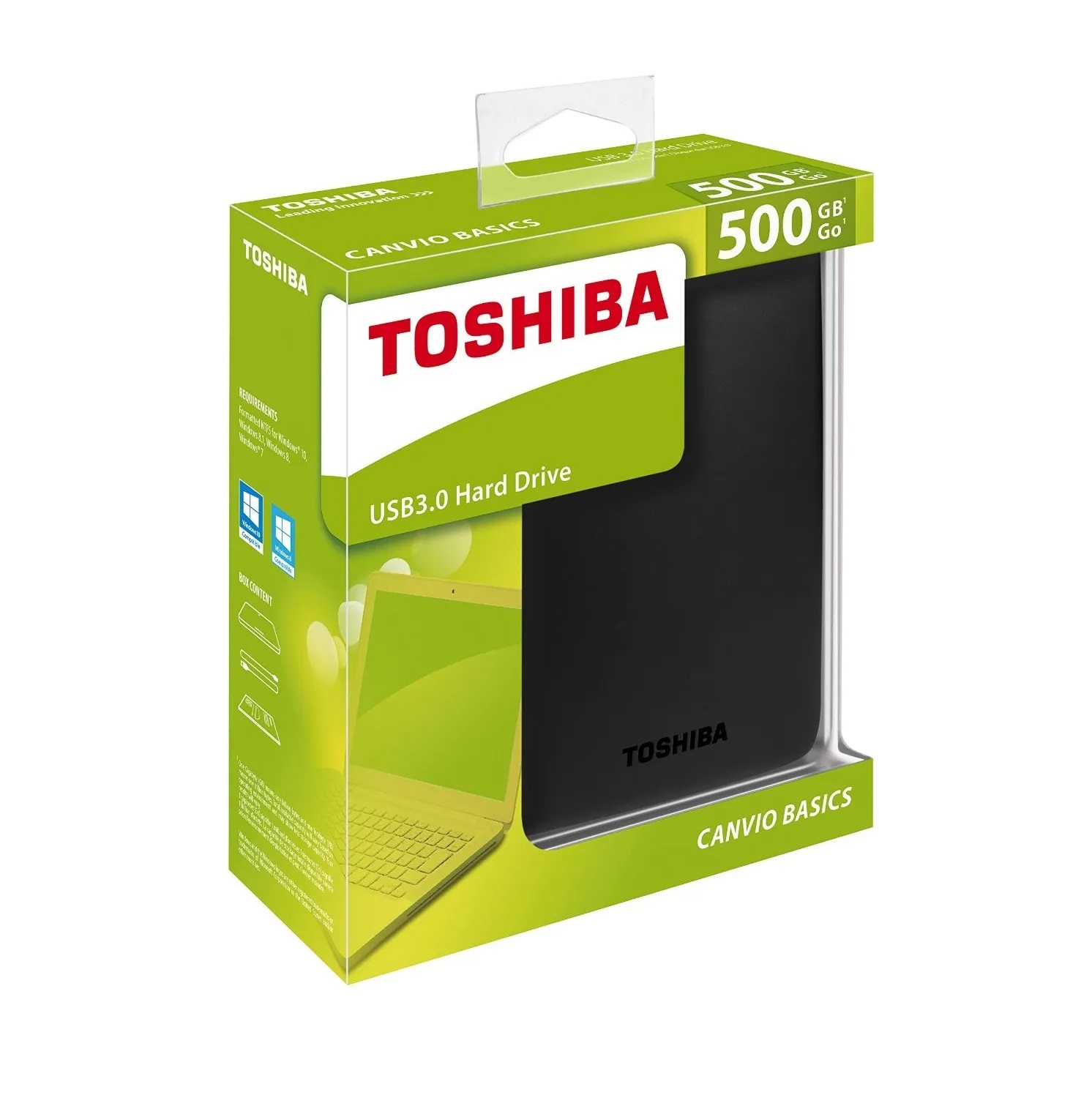 Bảng giá mới nhấtỔ Cứng Di Động Toshiba Canvio Basics 500G 2.5 USB 3.0