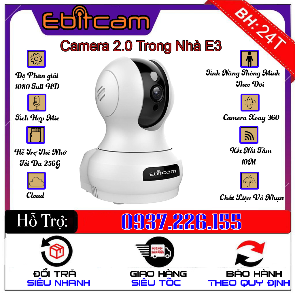 Camera Ebitcam 2.0 Trong Nhà E3