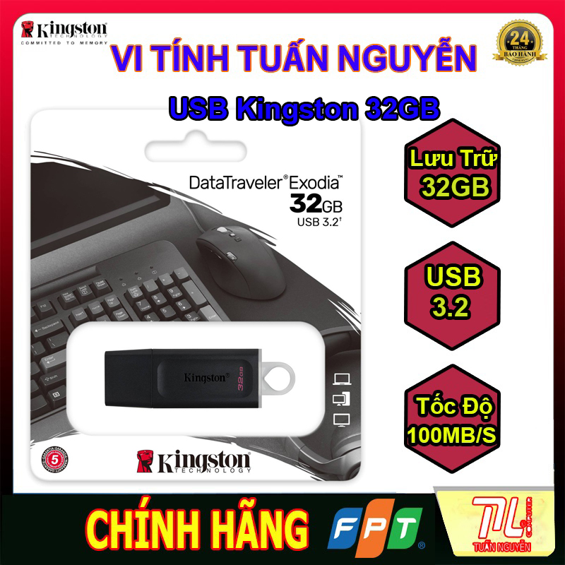 USB Kingston 32G 3.2 Chính Hãng