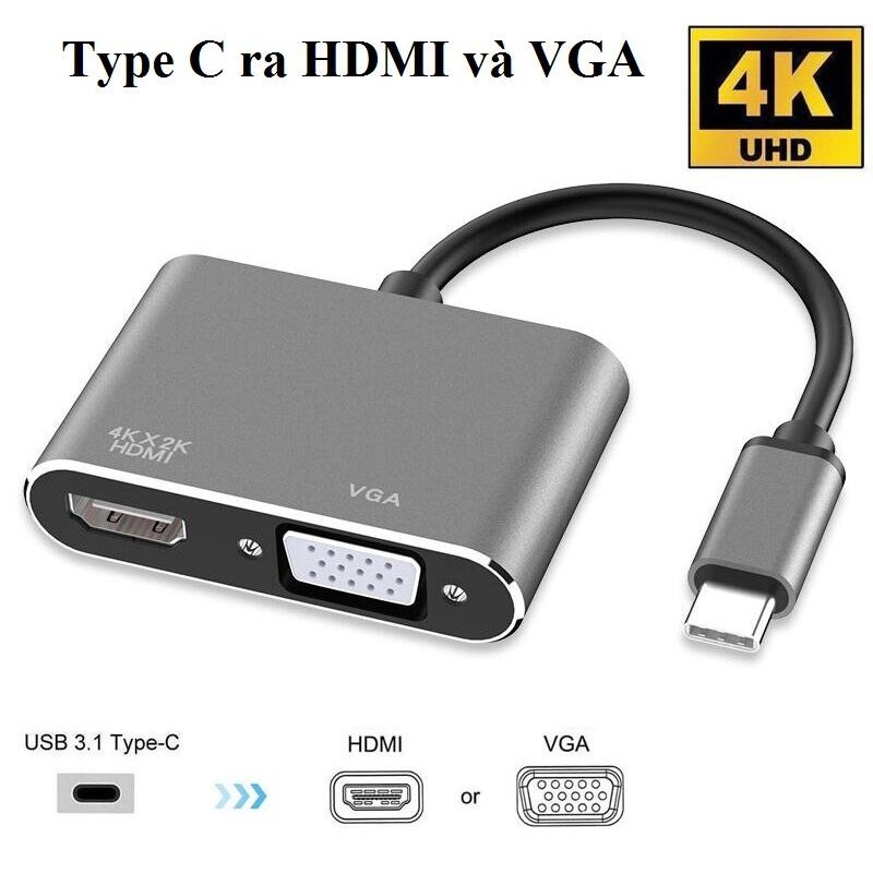 Cáp Chuyển Type C ra VGA , HDMI