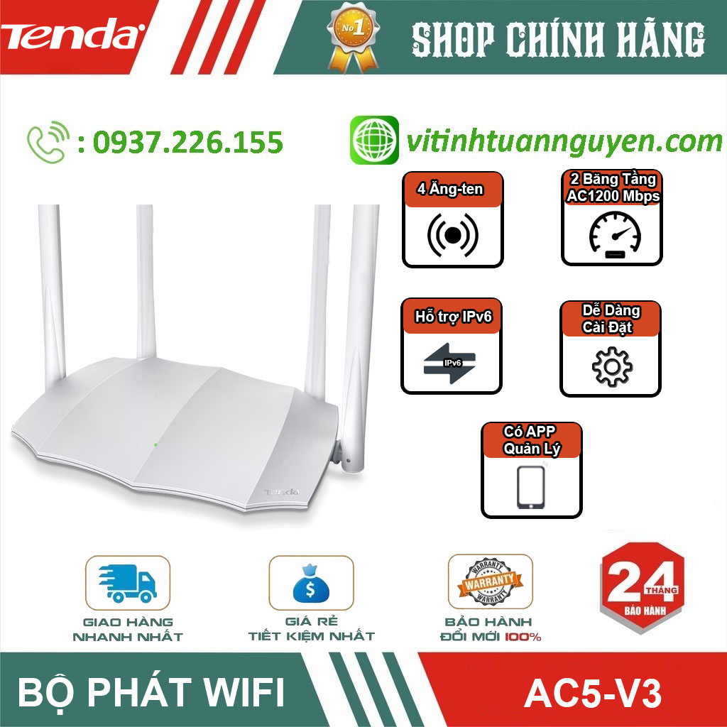Phát Wifi Tenda AC5