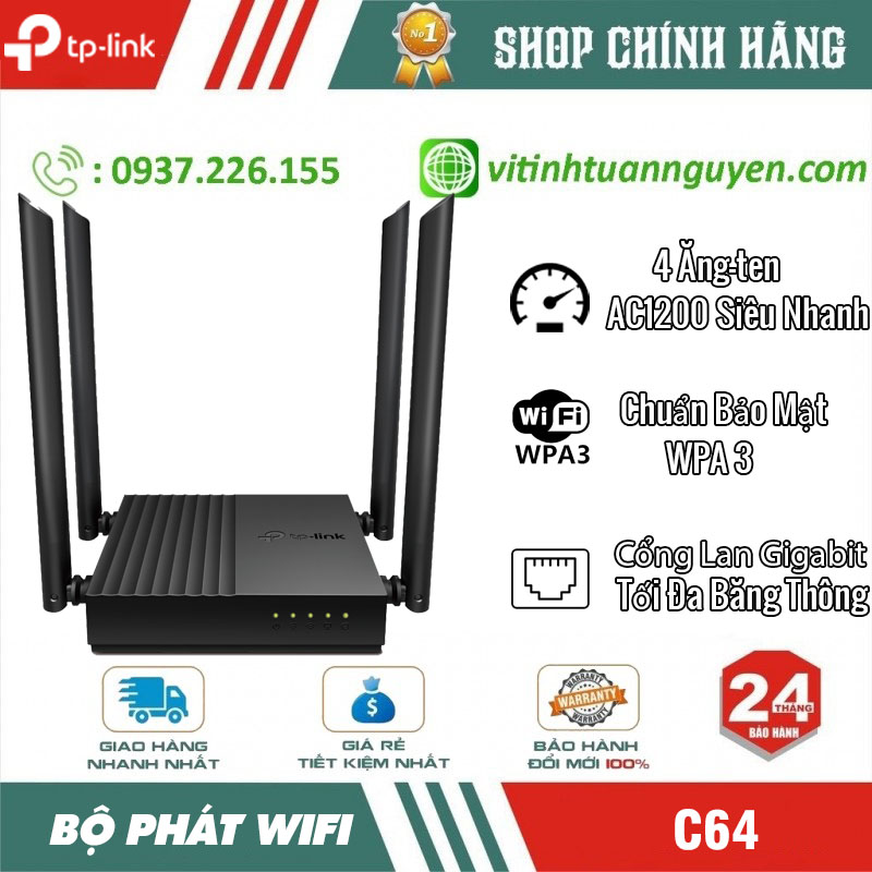 Phát Wifi Tplink C64 2 Băng Tầng