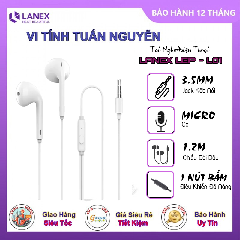 Tai Nghe Điện Thoại Lanex Lep - L01
