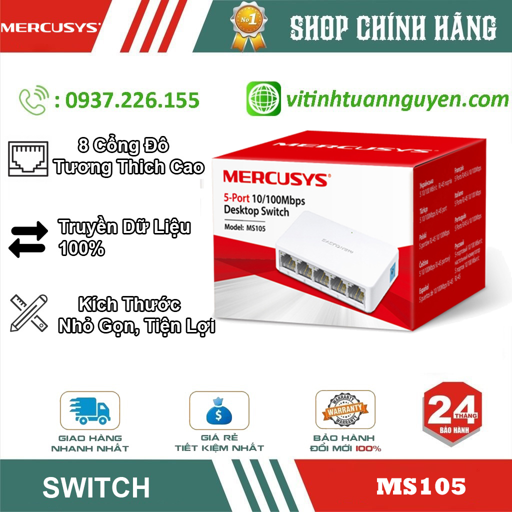 Switch Mercusys 5 Port