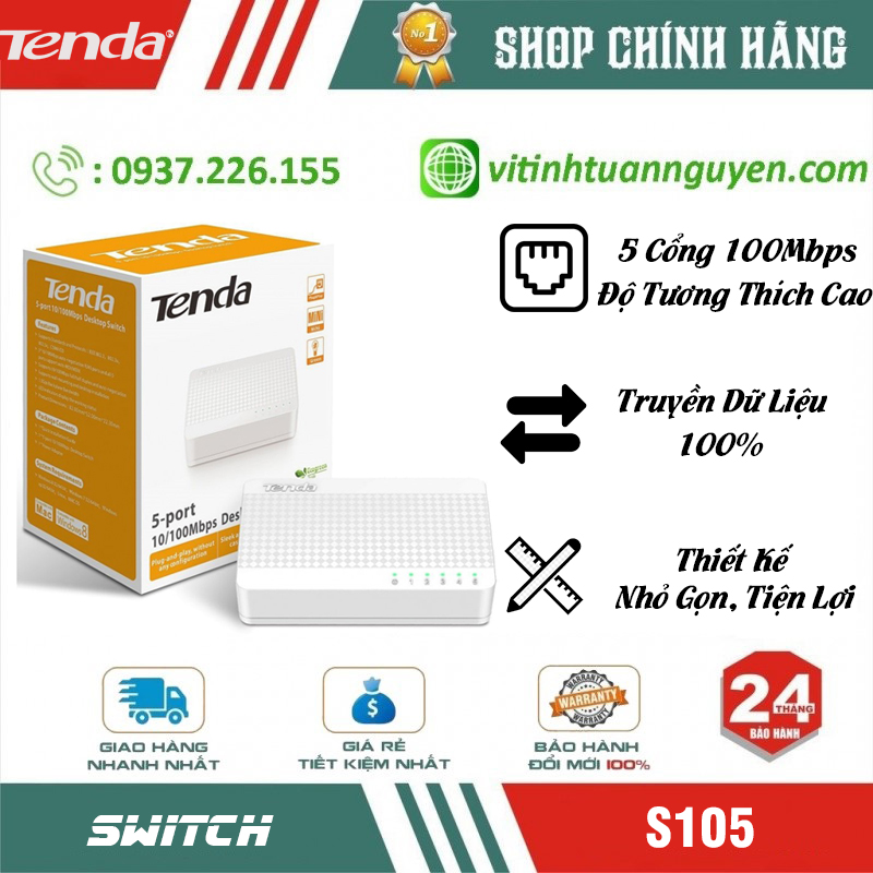Switch Tenda 5 Port S105
