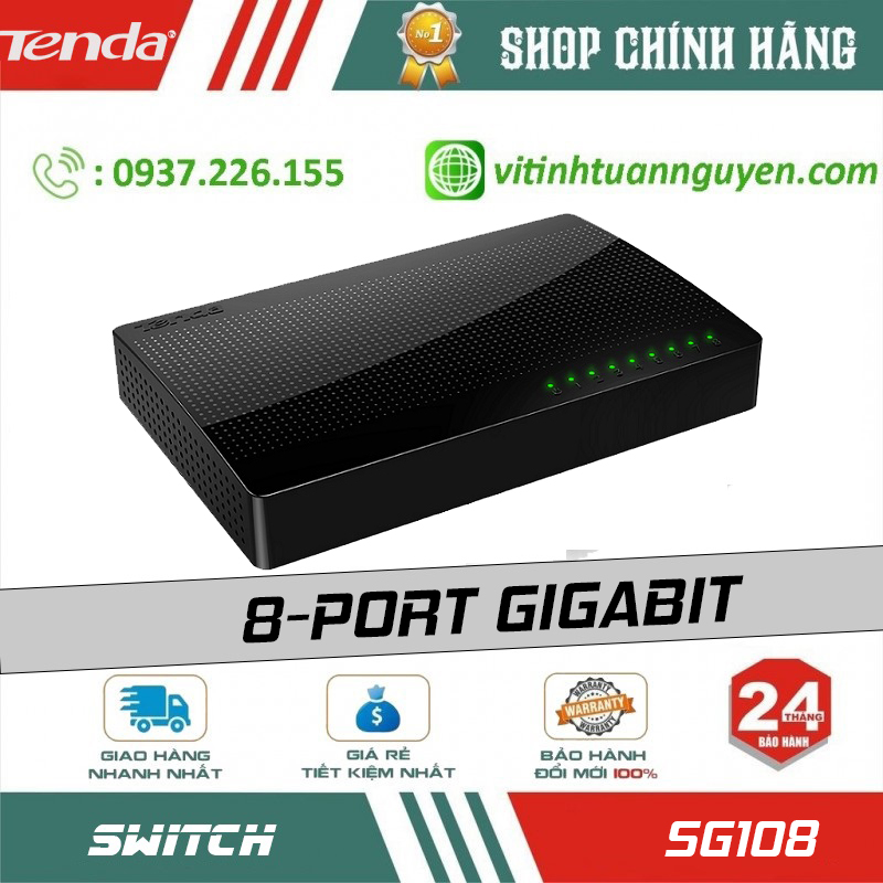 Switch Tenda 8 Port 1G SG108
