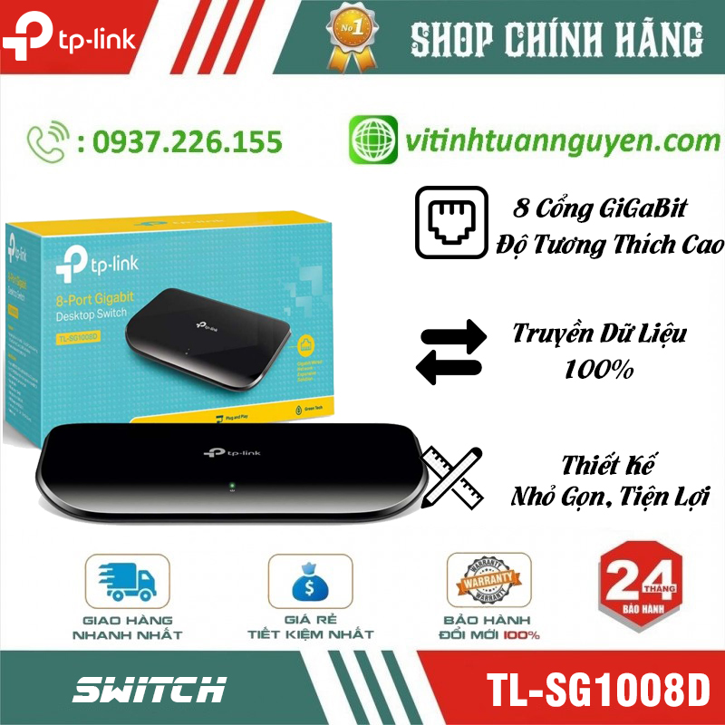 Switch Tplink 8 port 1G TL-SG1008D 	