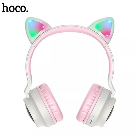 Tai Nghe Bluetooth Headphone Tai Mèo V5.0 Có MIC Hoco W27