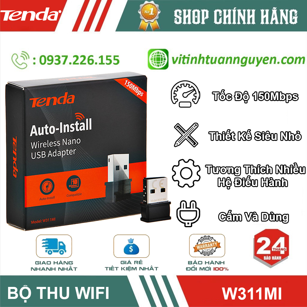 USB Wifi Tenda Nano W311MI