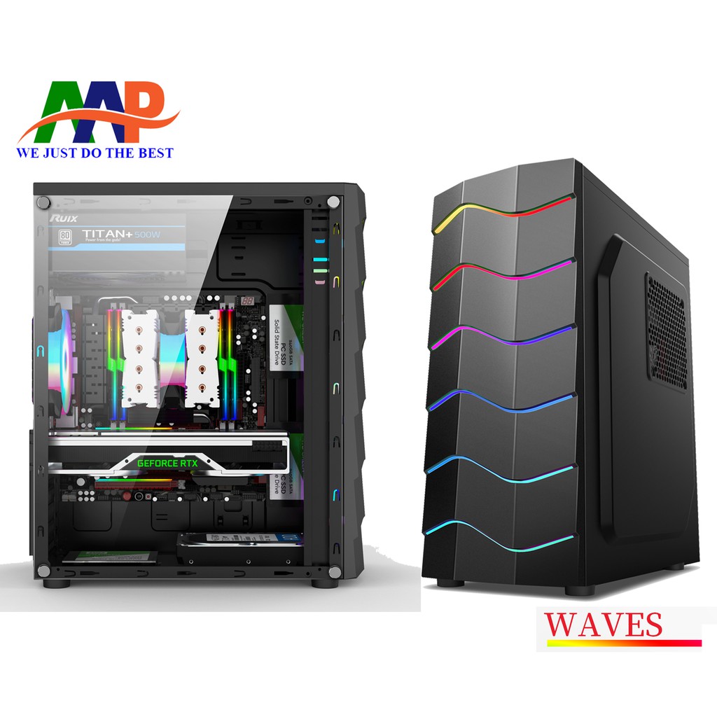 Case AAP Waves Gamming Led RGB