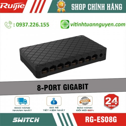 Switch 8 port Ruijie 1G RG-ES08G Chính Hãng