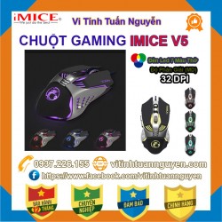 Chuột Gaming IMICE V5 Dây Dù Led 7 Màu