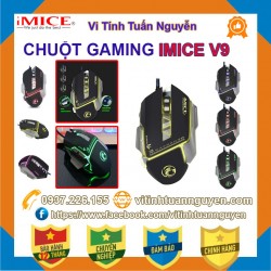 Chuột Gaming IMICE V9 Dây Dù Led 7 Màu