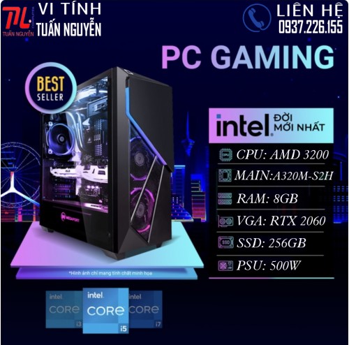 Thùng PC Gaming ( CPU RYZEN 3 3200, Main A320M-S2H )