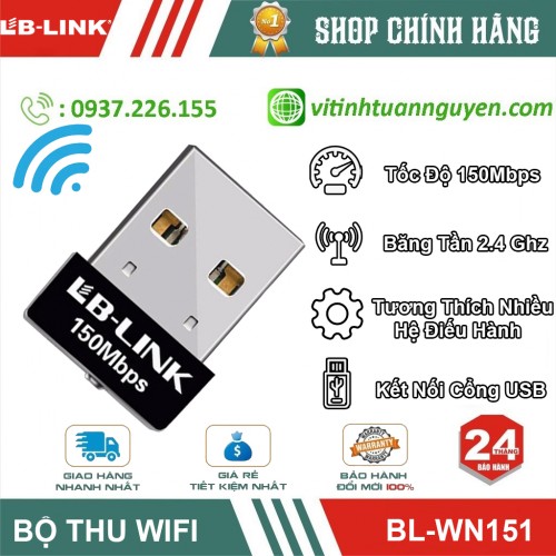USB Thu Wifi Nano Lblink BL-WN151 Chính Hãng