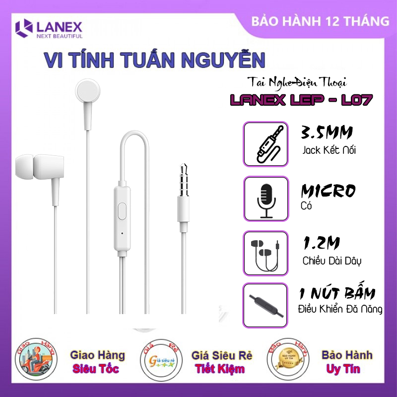 Tai Nghe Điện Thoại Lanex Lep - L07