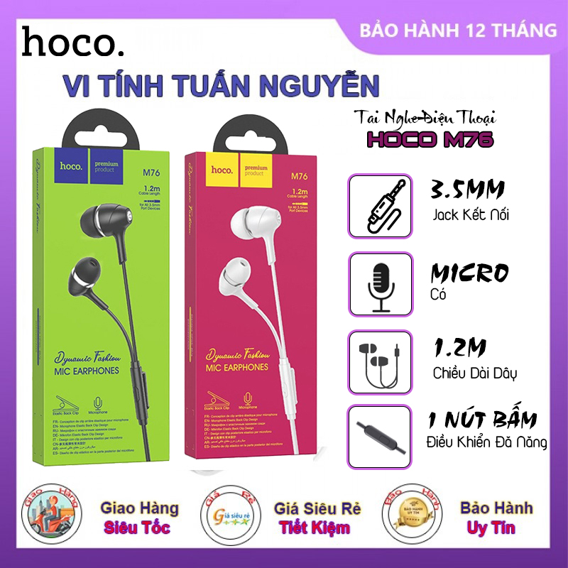 Tai Nghe Điện Thoại Hoco M76 