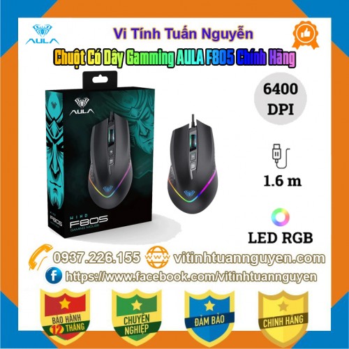 Chuột Có Dây Gamming AULA F805 Chính Hãng 