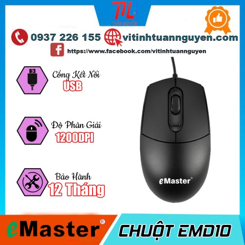 Chuột Emaster EMD10 Chính Hãng 