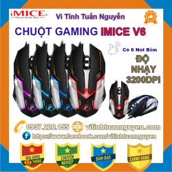 Chuột Gaming IMICE V6 Dây Dù Led 7 Màu