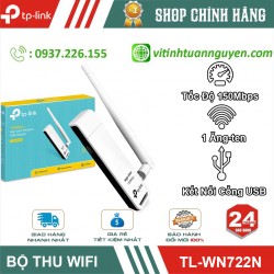 Thiết BỊ Thu Sóng Wifi USB Tplink TL-WN722N Có Anten